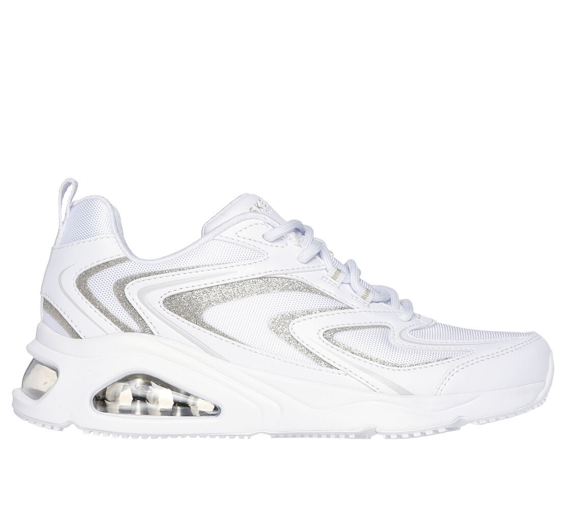 y Woman Skechers Tres Air Uno Shimm-Airy shoe 177422 White