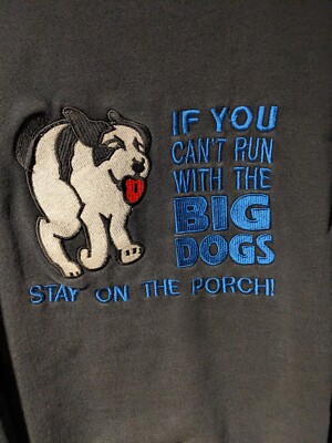 Vintage Y2K Big Dogs If You Can't Run Black Large Sweatshirt | eBay