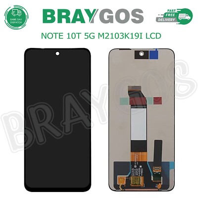 Xiaomi Redmi Note 10T 5G M2103K19I LCD Touchscreen Digitizer Display Schwarz