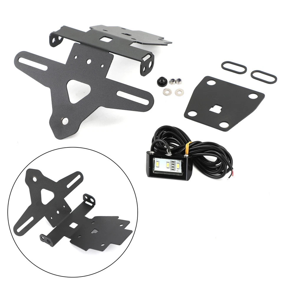 License Plate Holder Frame Bracket fit for Suzuki GSX-S750 GSX-S1000F 17-20 US - Imagem 2 de 4