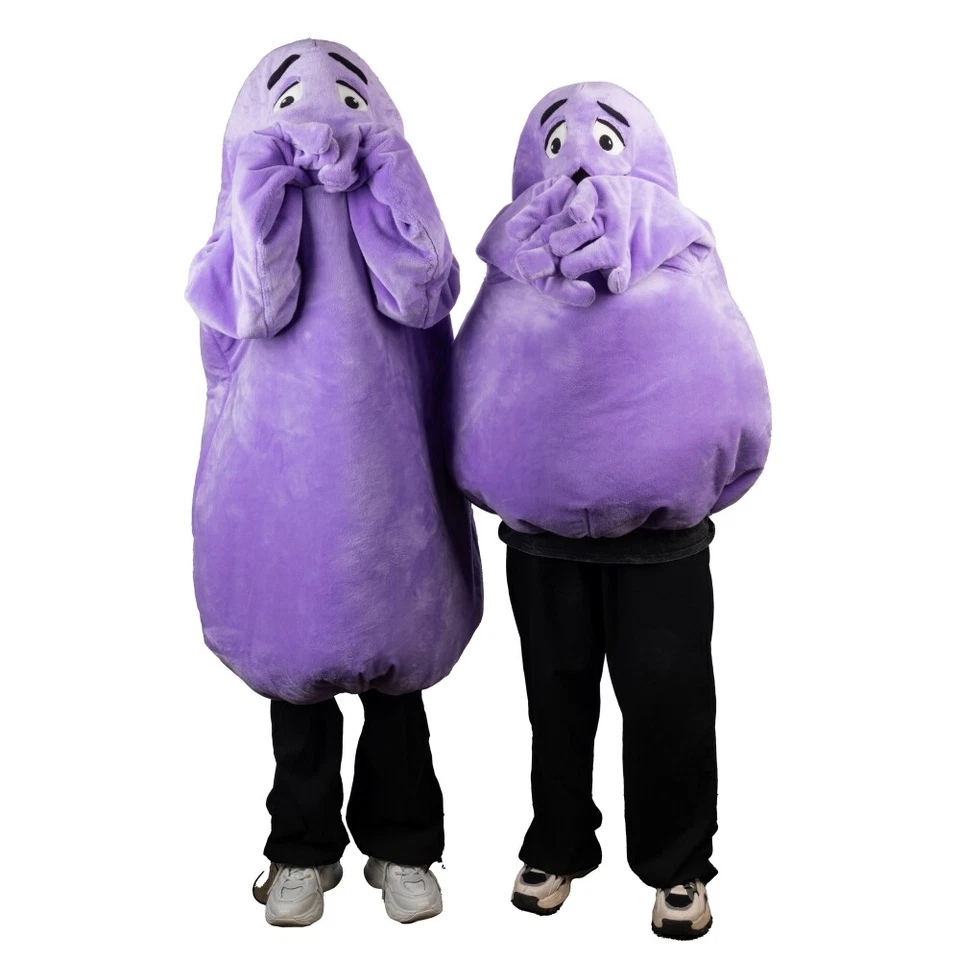 Disfraces disfraces de disfraces de disfraz de mascota monstruo púrpura mueca Foto 2 de 4