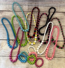 Lot 17 Little Girl Bubble Gum Necklaces Bracelets Colorful Beads