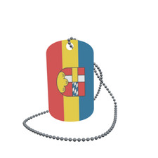Dog Tag Flag Zachenberg Dog Tag Aluminium 30 x 50mm