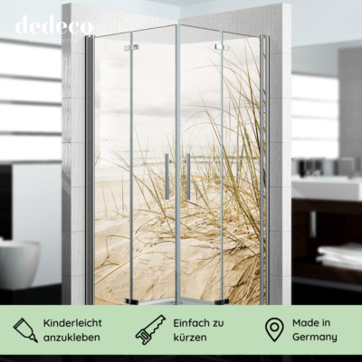 Alu Eck Duschrückwand Fliesenersatz Wandverkleidung Bad Dusche Rückwand fugenlos