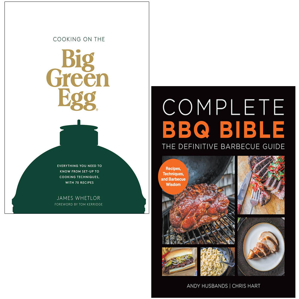 Cooking on the Big Green EggHB,Complete BBQ BIBLE The Definitive Bar2 Books Set