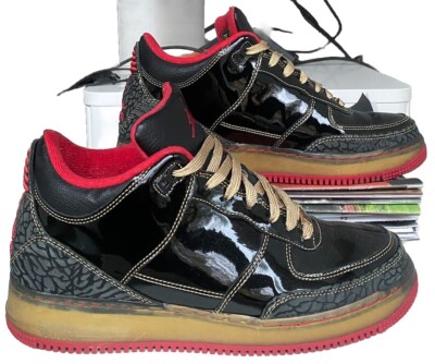 2008 NIKE AIR JORDAN AJF 3 FUSION PREMIER RETRO BRED SNEAKER