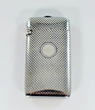 ANTIKES SILBERNES NIELLO SCHACHBRETT STREICHHOLZ VESTA ETUI um 1890