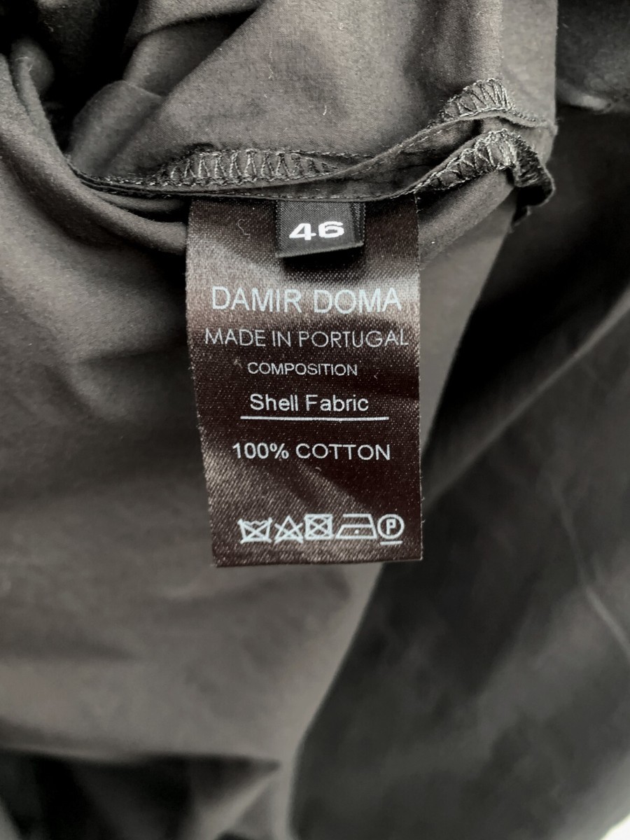 Damir Doma Black Luxurious Archive Cotton Long Shirt Size 46 | eBay