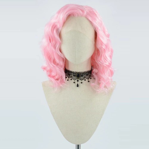 Synthetic Lace Front Wig Short Wigs for Women Short Bob Cut Water Wave Wigs - Foto 16 di 27
