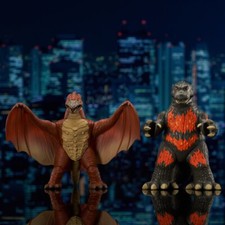 DIAMOND SELECT VINIMATES GODZILLA BURNING RODAN 2-PACK 4 TALL FIGURES