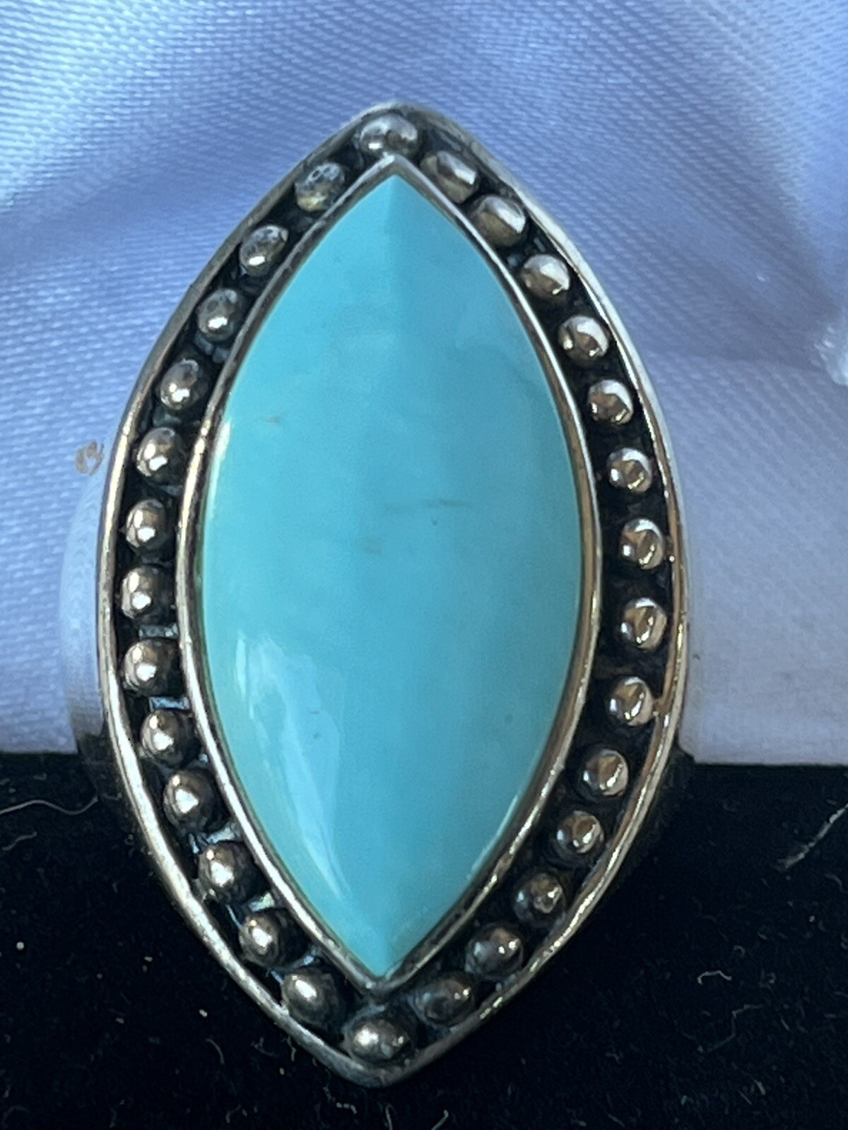 Turquoise Silver 925 Size 9 Ring - image 1
