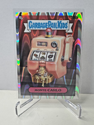 2024 Topps Chrome Garbage Pail Kids #256b Monte Carlo Raywave Refractor