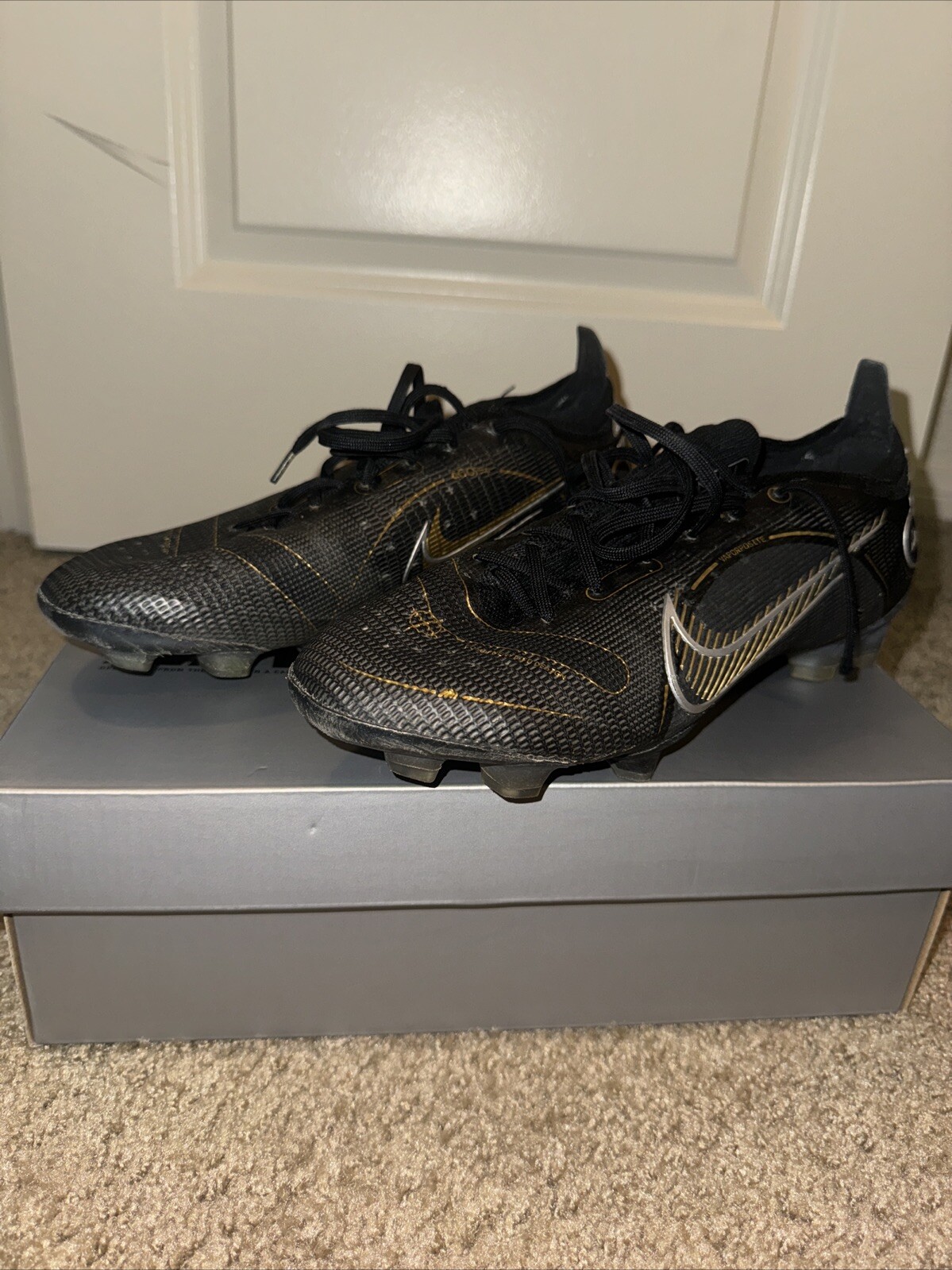 Zoom Vapor 15 Elite FG Size 9.5 Black DJ4978 001