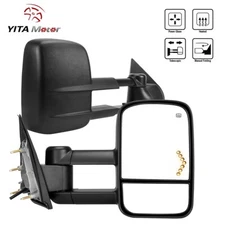 Power Heated Tow Mirrors for 2014-2018 Chevy Silverado Sierra 1500 2500HD 3500HD