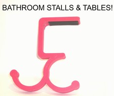 PURSE Table AND Bathroom Stall Door HANGER HOOK SUPPORT Handbag Bag DURABLE 