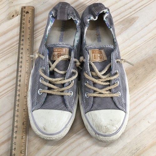 Converse Shoes Womens 9.5 All Star Cap Toe Comfort Sneakers Gray Fabric Lace Up - Picture 11 of 21