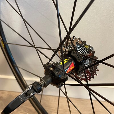 Mavic Ksyrium Elite 700c Road Bike Wheelset QR 130/100mm Sram 9s w