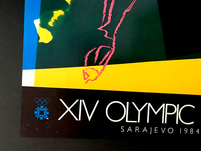 Original RARE Andy Warhol XIV Olympic Winter Games Sarajevo 1984