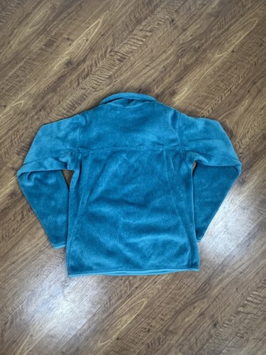 Women's Patagonia Fleece Pullover SZ XS T Snap Turquoise Blue - Picture 4 of 4