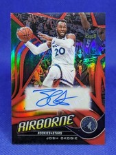 2019-20 Panini Chronicles Airborne Signatures Red Josh Okogie #AB-JOK Auto
