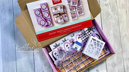 Stampin Up Paper Pumpkin September 2022 Spooky Treats kit Halloween