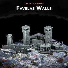 Favelas Walls - Miniature Terrain set 6mm/8mm...