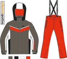 TUTA DA NEVE COMPLETO SCI BAMBINO/BAMBINA ASTROLABIO AST- JU7S-EQE col. aranc