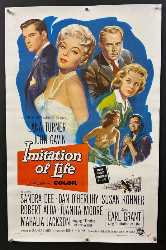 Imitation of Life Movie Poster Lana Turner Sandra Dee 1959