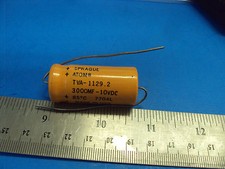 7B 2-PCS TVA-1129.2 Capacitor Sprague Atom 3000MF 10V Tube Amp Made in USA