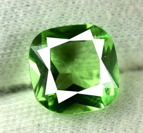 Kissen 3,20 Ct Grün Saphir Ceylon Edelstein Natur VS Klarheit zertifiziert DC82 - Bild 6 von 10