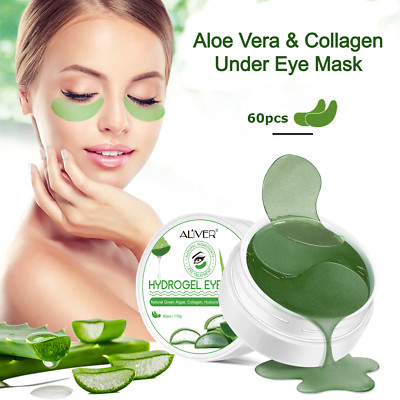 60pcs Collagen Eye Mask Anti Dark Circles Patches for Remove Age Bags Aloe Vera