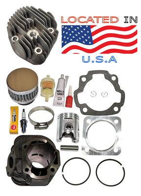 Can Am Mini Ds 90 Bombardier Ds90 Cylinder Head Piston Kit Gaskets 2002-2006