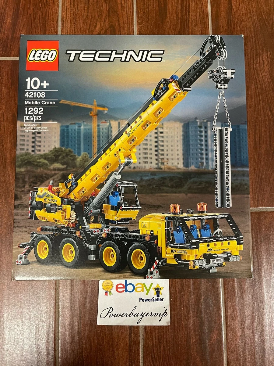 LEGO® Technic 42108 La grue mobile, Kit de construction, Jouet Camion  Véhicule de Chantier, Cadeau Enfant de 10 ans et +