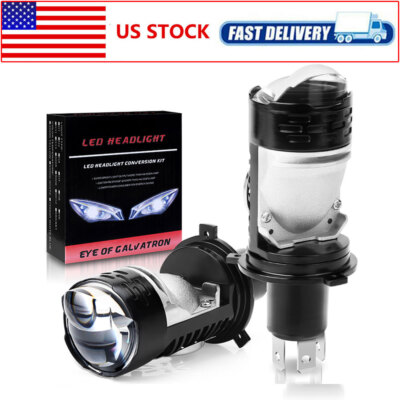 Y6 H4 Mn B-LED Projector Lens LED Headlght H-Low 24000LM 100W