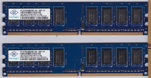 Nanya 1GB PC2-6400 DDR2 Memory Modules (2)