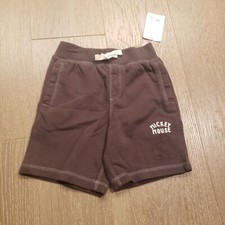 Mickey Mouse Disney Boys Sweat Shorts Size 4 Extra Small Brown XS youth F3b