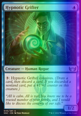 MTG Magic the Gathering Hypnotic Grifter (45/486) Streets of New Capenna LP FOIL