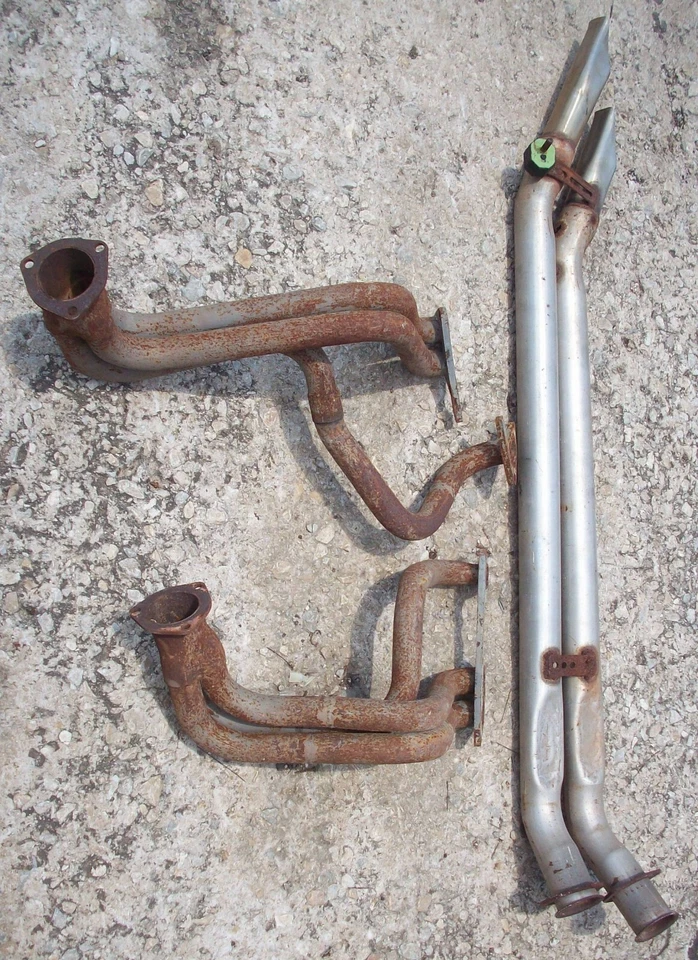 1965 Austin Healey 3000 Vintage Race Car Exhaust Headers & Pipe 65 - Изображение 2 из 4