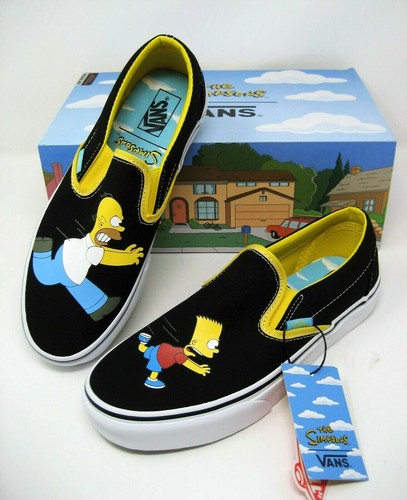 simpson vans slip ons