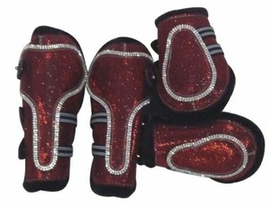 glitter tendon boots