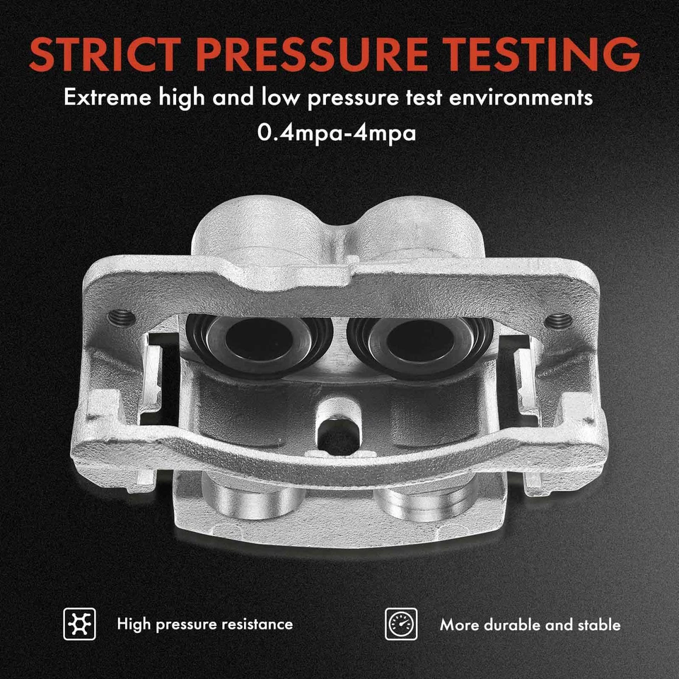 Pinza de freno delantera 2 piezas con soporte y pistón de metal para Mercedes-Benz E500 ML500 Foto 4 de 4