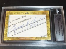 HORSE RACING JOCKEY LEGEND SIGNED EDDIE ARCARO #D 1/1 AUTO AUTOGRAPH 1-OF-1 CARD
