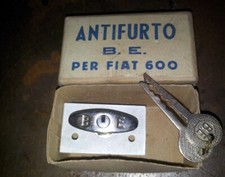 FIAT 600 D BLOCCO COFANO MOTORE CON CHIAVE ORIGINALE