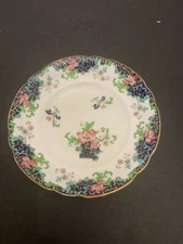 Vintage Royal Cauldon? Porcelain Rim Soup Bowl Asian Floral Design