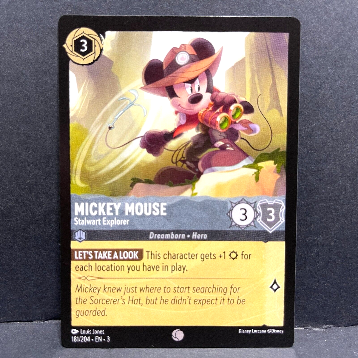 2024 DISNEY LORCANA INTO THE INKLANDS MICKEY MOUSE 181/204 COMMON
