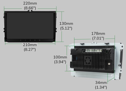 For 2003-2013 VW Golf GTI MK5 MK6 Plus 9"Android 13 Car Radio Stereo GPS CarPlay - Picture 19 of 31