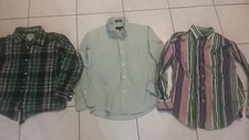 BOYS shirt LOT Ralph Lauren striped 10-12, Childrens Place 10/12, Claiborne 12