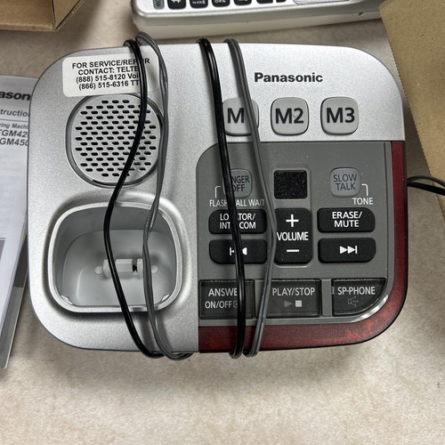 Panasonic KXTGM450S 1 Handset Amplified Cordless Phone 885170263093 eBay