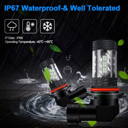 Combo 8000K Blue LED Headlight Hi/Lo Beam + Fog Light Bulbs Kits Super Bright - Picture 6 of 12