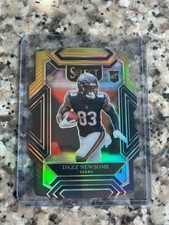 2021 Panini NFL Select DieCut Black/Gold Rookie RC Dazz Newsome Bears